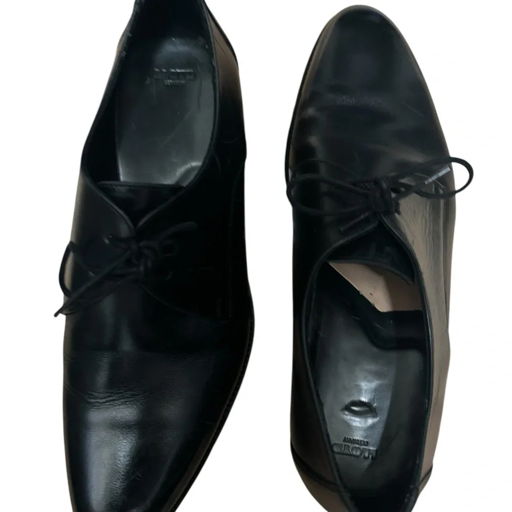 Lloyd of Germany Classic men Black Leather Oxfords shoes, size 11